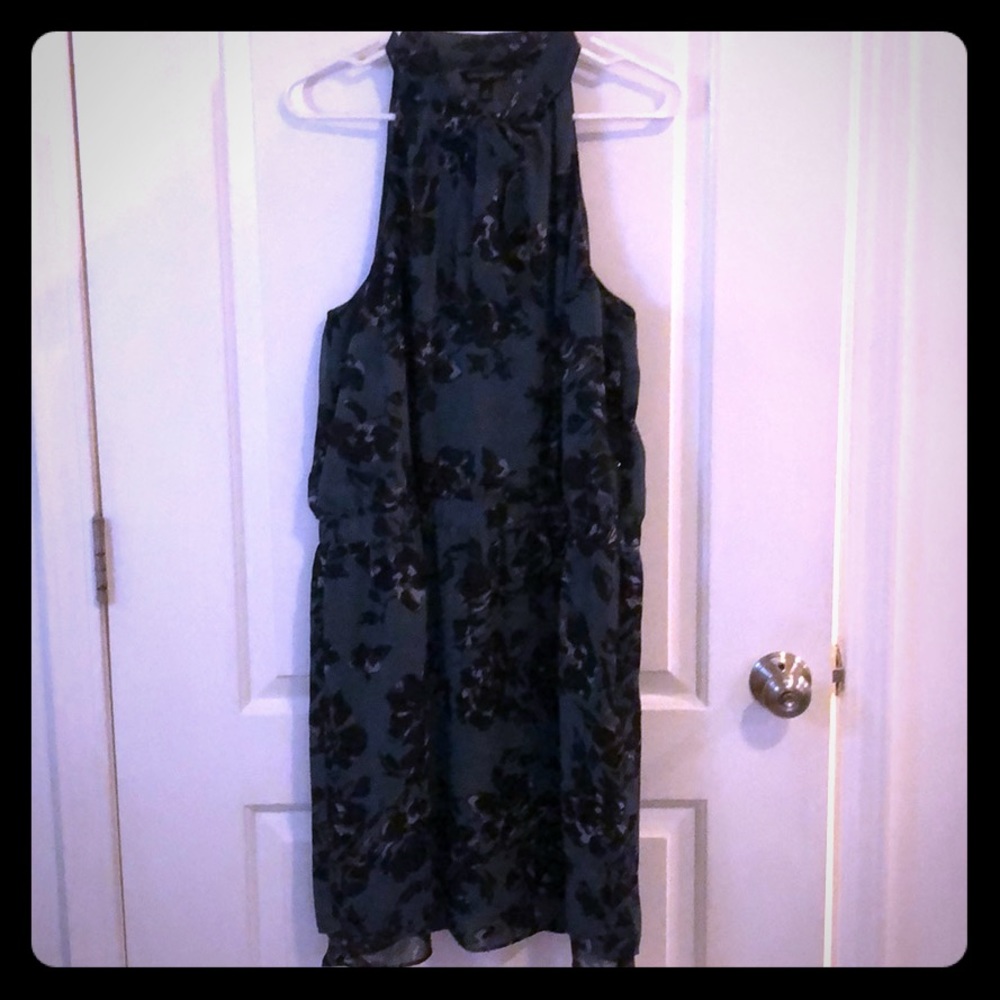 Blue flowery dress